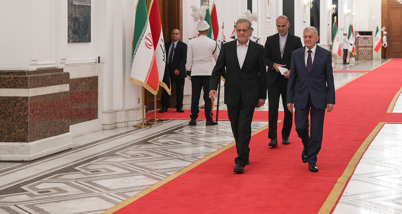 İran Cumhurbaşkanı Pezeşkiyan, ilk yurtdışı ziyaretini Irak’a yaptı