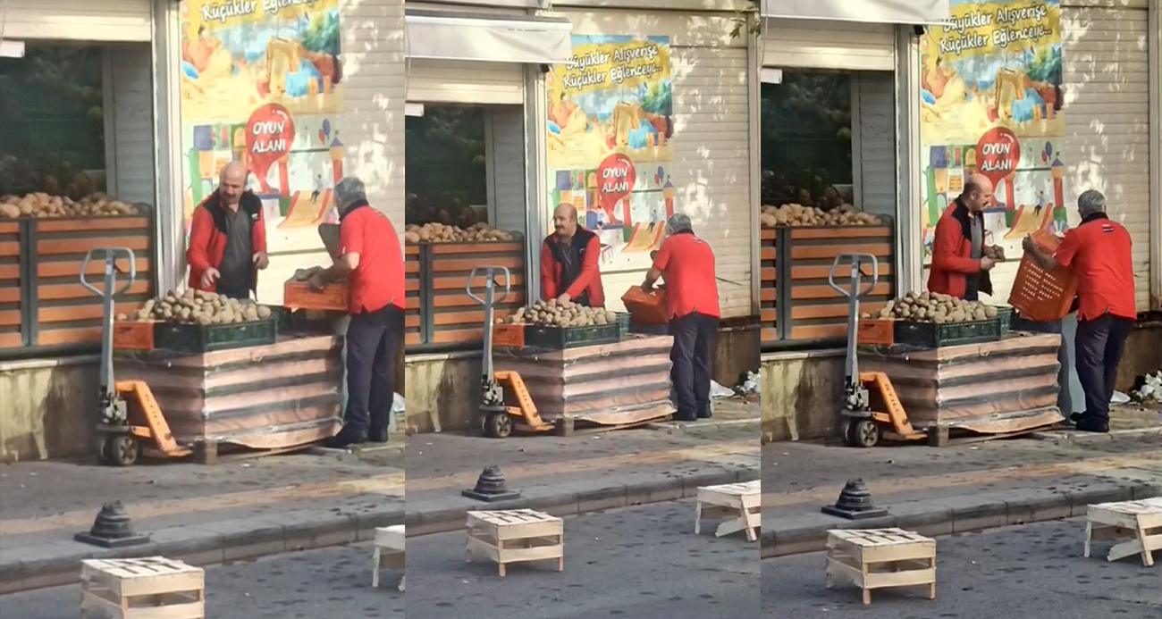 Kasa kasa patatesi çöpe döktüler