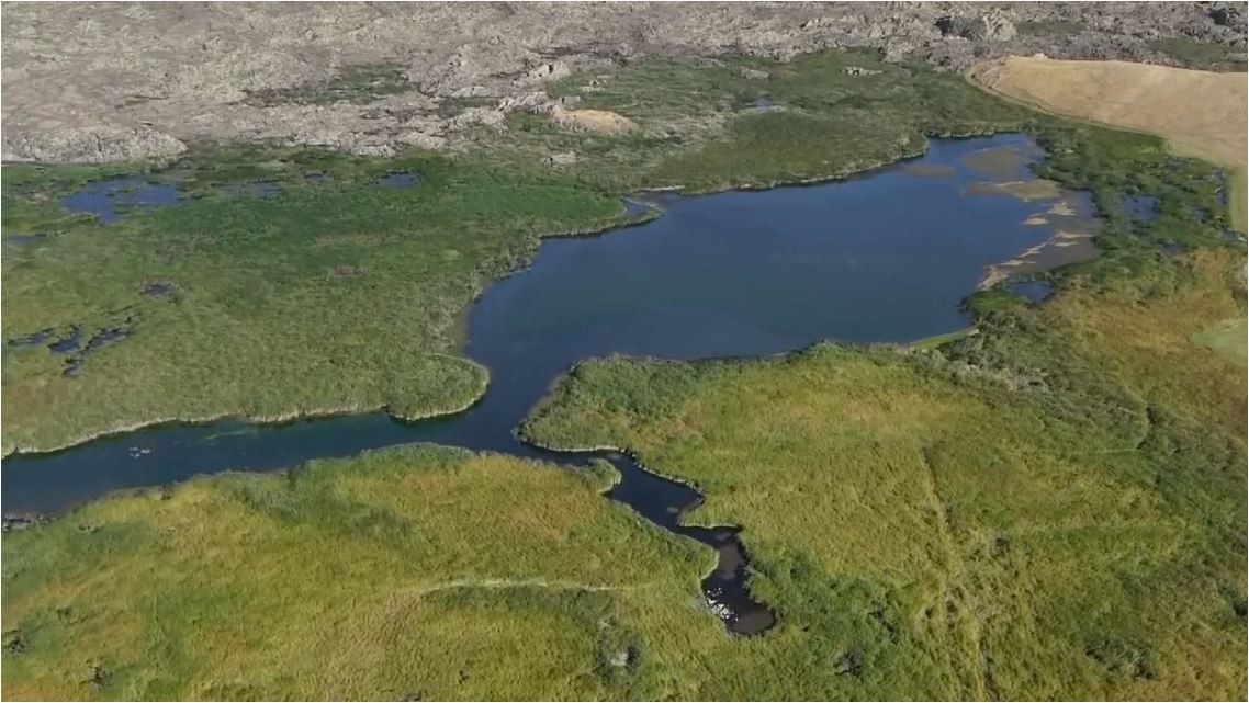 Tendürek Dağı’nda lavların arasında göl görüntülendi(VİDEOLU)