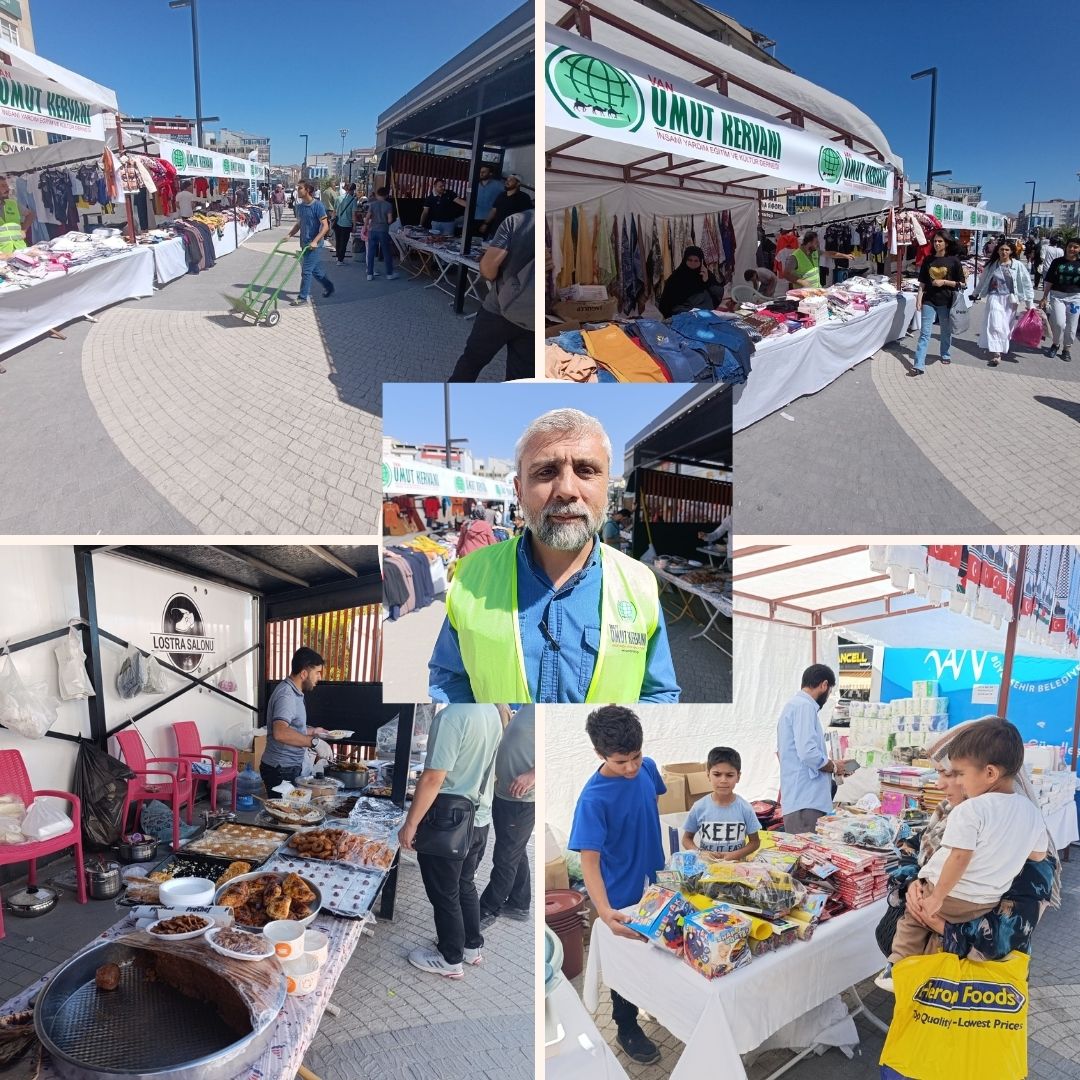 Van Umut Kervanı yetim ve muhtaç aileler yararına kermes düzenledi 