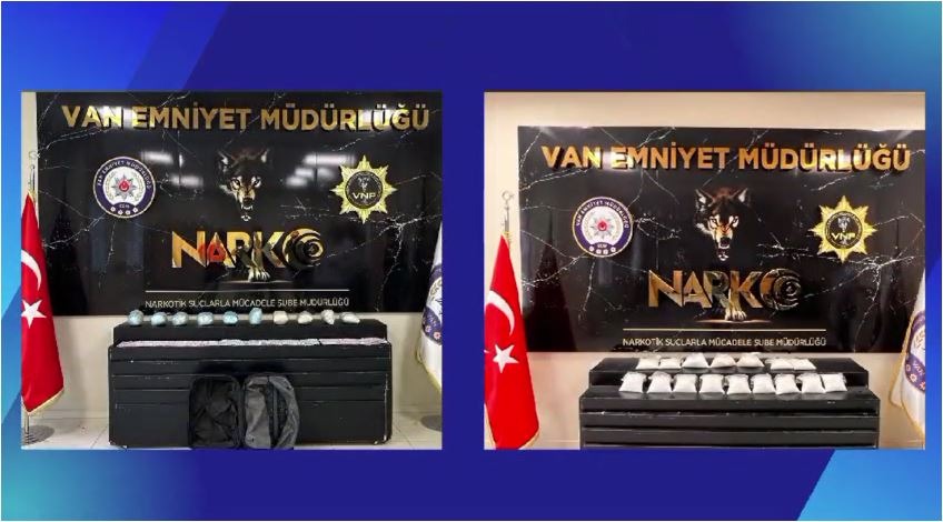 Van’da 22 kilo uyuşturucu ele geçirildi