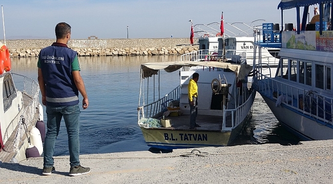 Van’da balıkçılara yönelik geniş kapsamlı denetim yapıldı