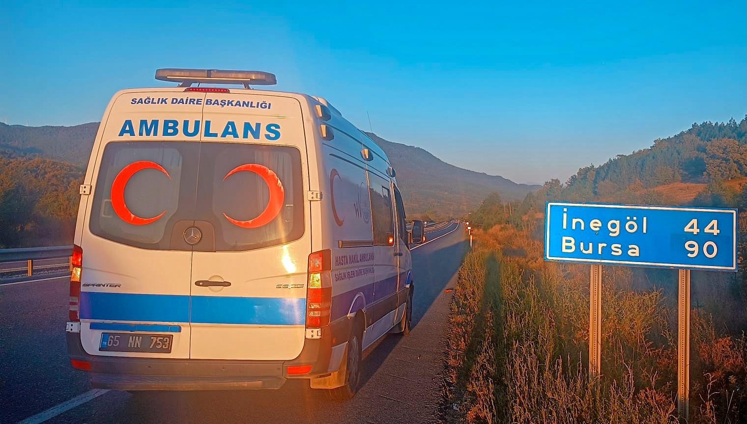 Van’dan Bursa’ya hasta nakli!