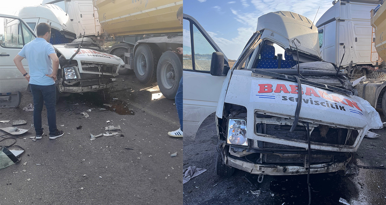 İşçi servisi ile hafriyat kamyonu çarpıştı: 3 ölü, 7 yaralı