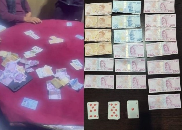 Kumar oynayanlara suçüstü: 32 bin 125 lira ceza