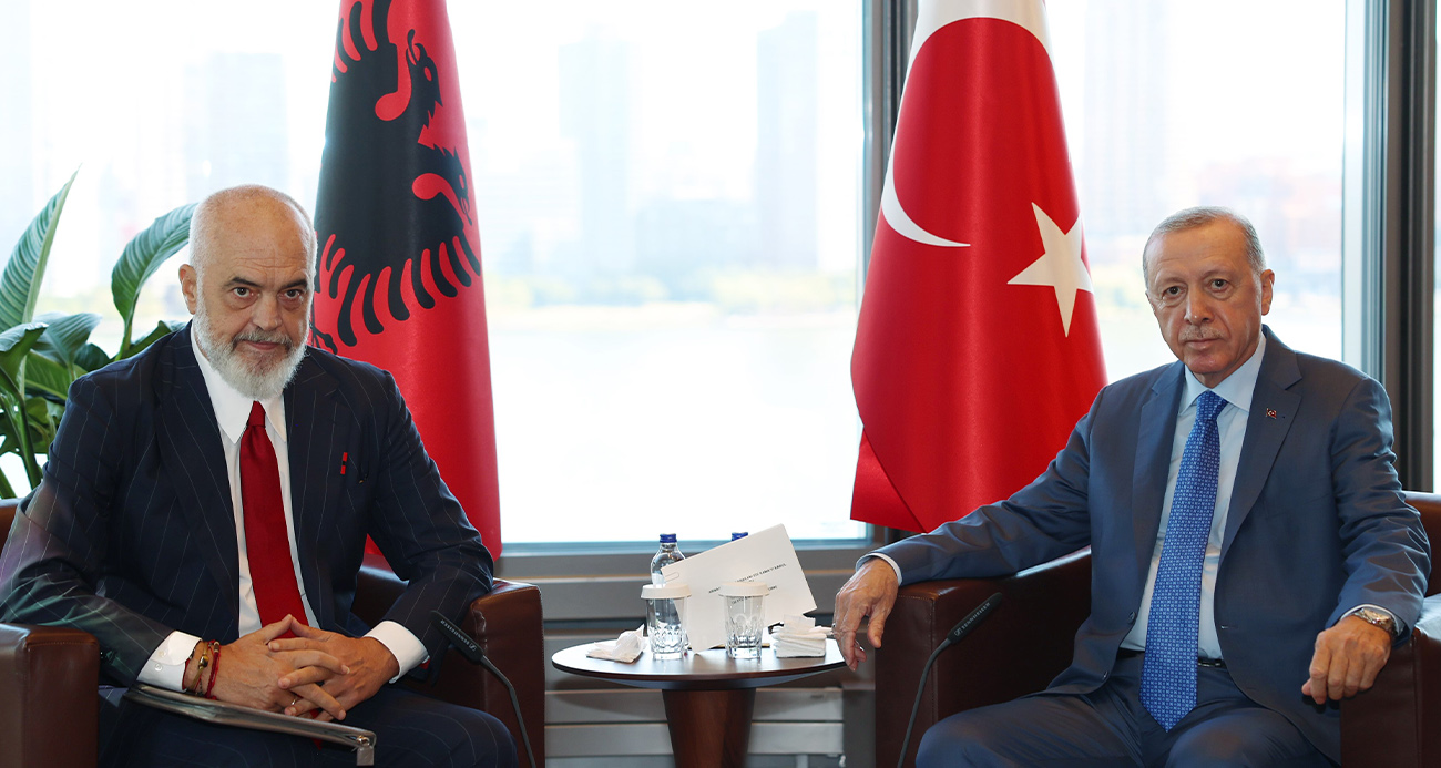 Cumhurbaşkanı Erdoğan, Arnavutluk Başbakanı Rama’yı kabul etti