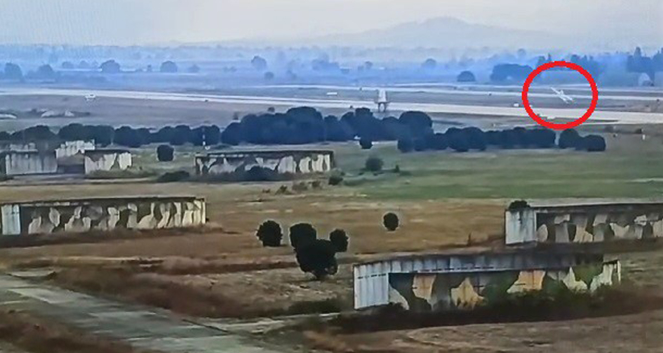 Eğitim uçağı kazasının görüntüleri ortaya çıktı