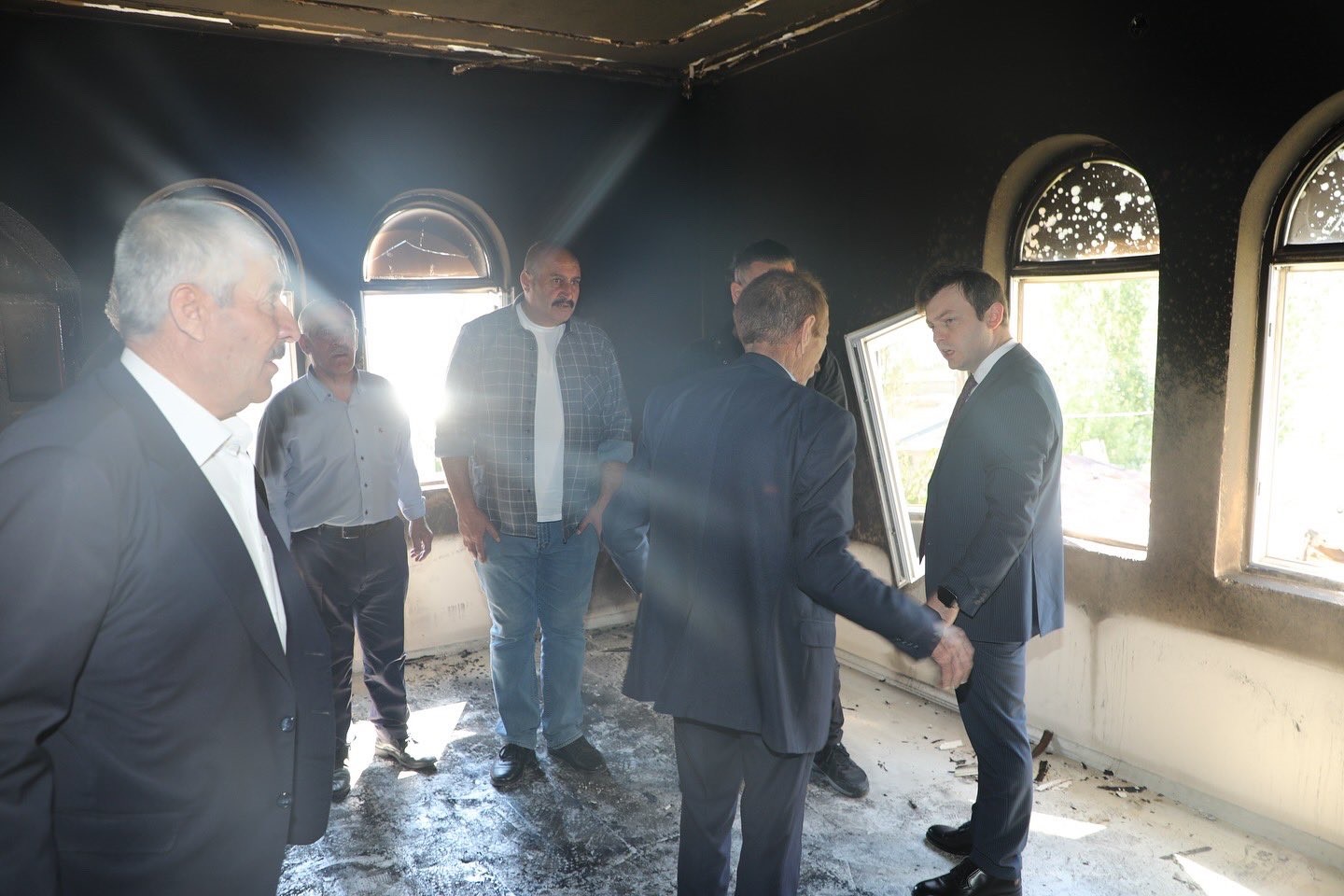 Van’da  ev yangını