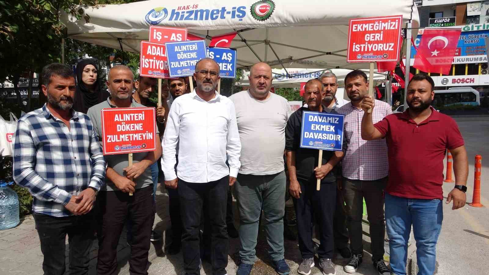 Van’da işten çıkarılan işçilerin eylemi sürüyor