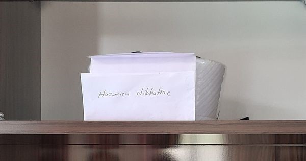 Vatandaştan cami imamına teşekkür notu