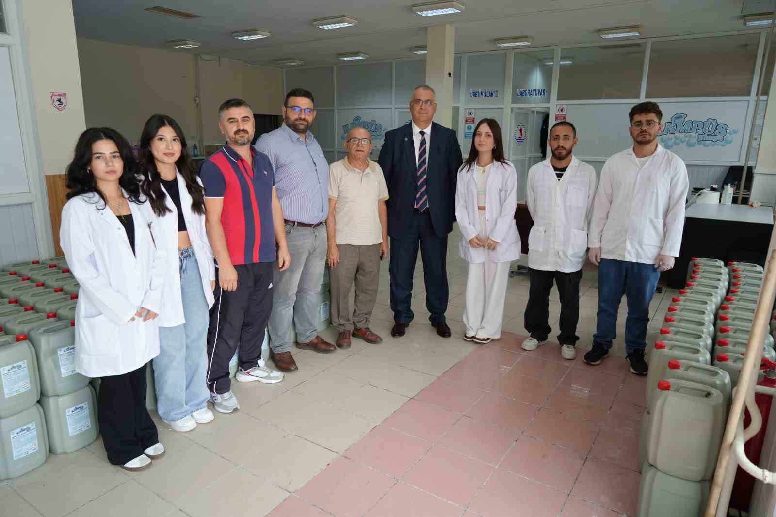 Üniversitede 29 çeşit temizlik malzemesi üretiliyor