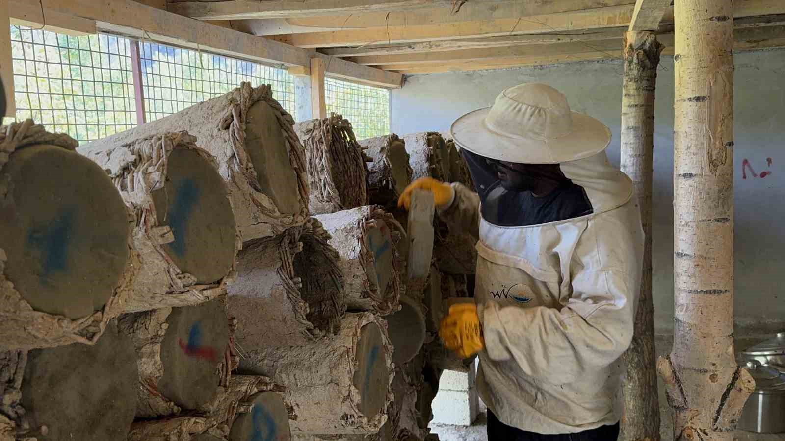 Dünyaca ünlü Bitlis karakovan balında hasat zamanı