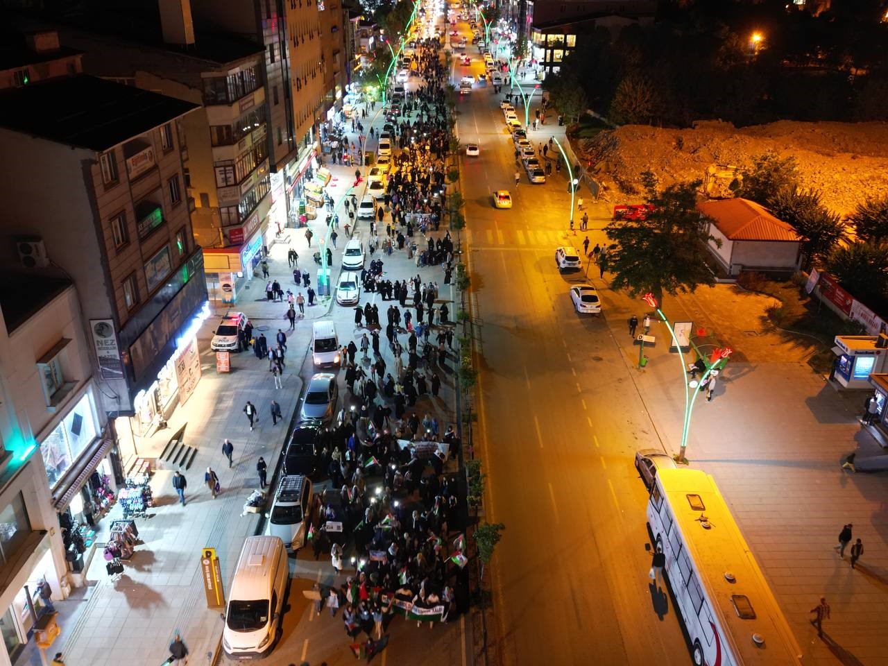 Muş’ta Filistin’e destek yürüyüşü