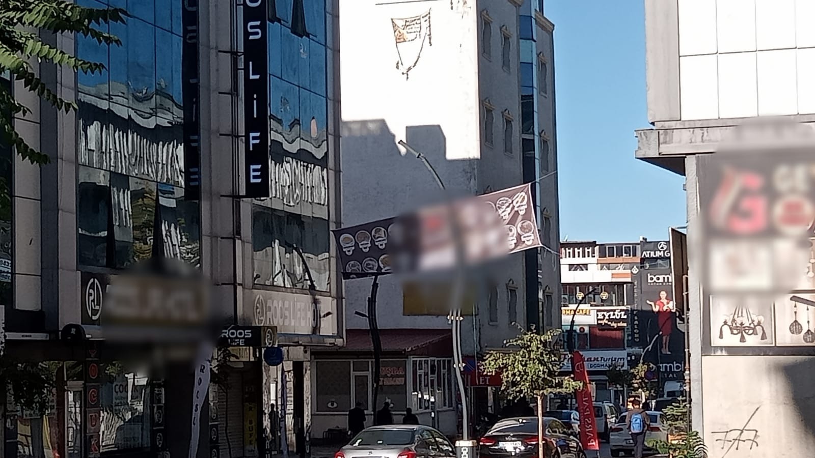Van’ın  şehir merkezi reklam panosuna döndü