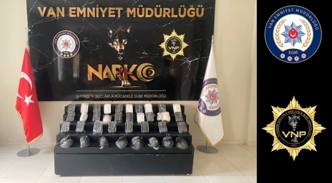 Van’ın İpekyolu ilçesinde 26 kilo 800 gram uyuşturucu ele geçirildi