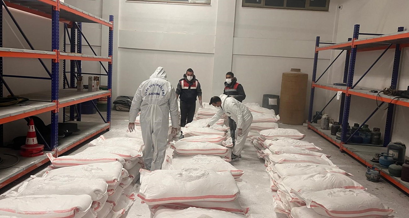 Bebek pudrasıyla karıştırılmış 250 kilo uyuşturucu madde ele geçirildi