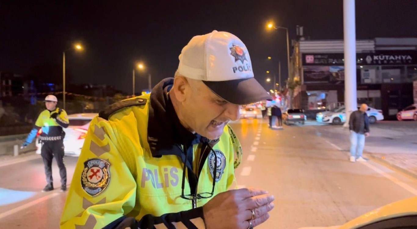 Trafik polisi “Sabır Taşı” çıktı