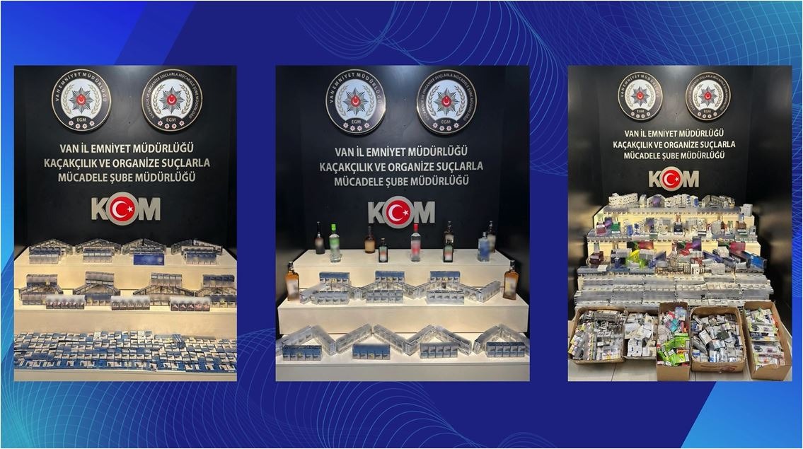 Van’da gümrük kaçağı malzemeler ele geçirildi