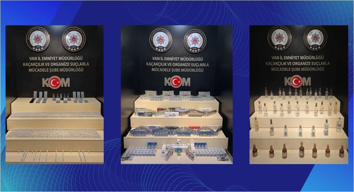 Van’da gümrük kaçağı malzemeler ele geçirildi