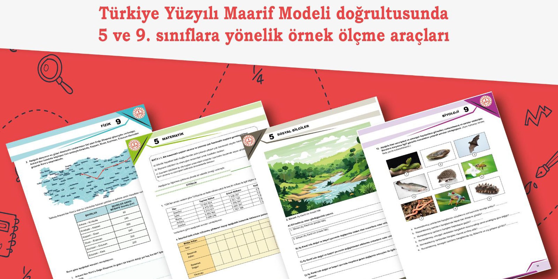 Yeni müfredata uygun örnek ölçme araçları yayımlandı