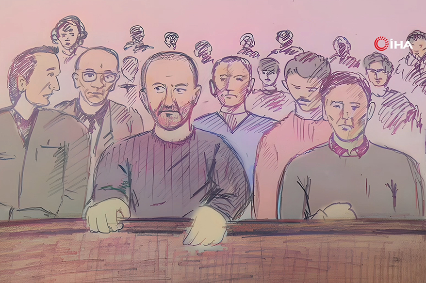 Yenidoğan Çetesi davasında üyelerin yüzlerindeki ifadeler çizimlere yansıdı