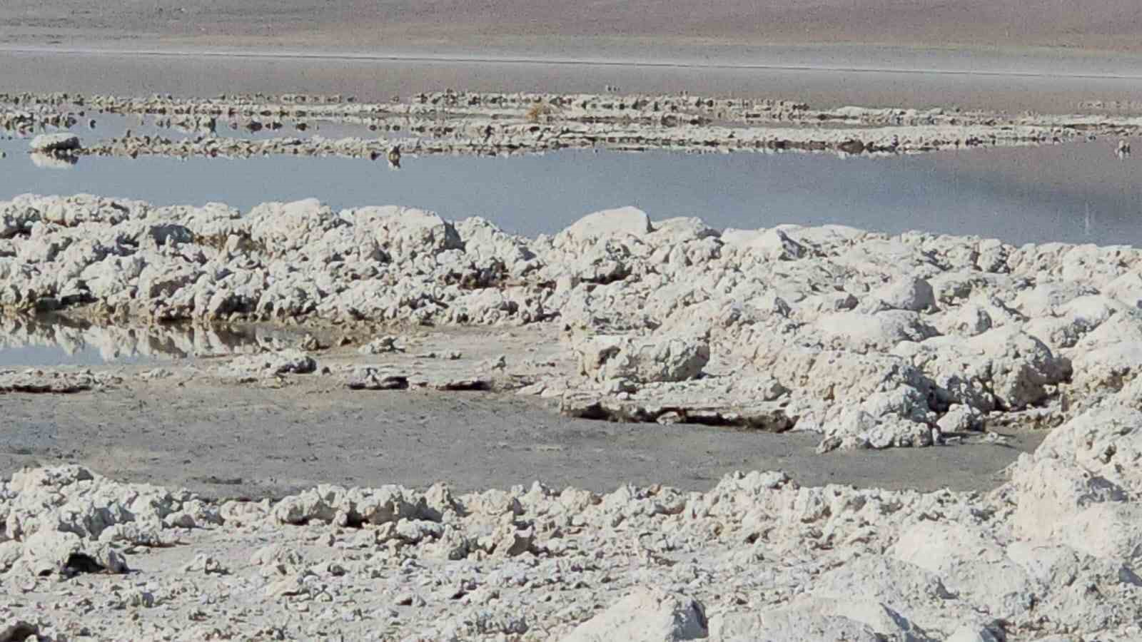 Arin Gölü’nde duvar kalıntıları bulundu