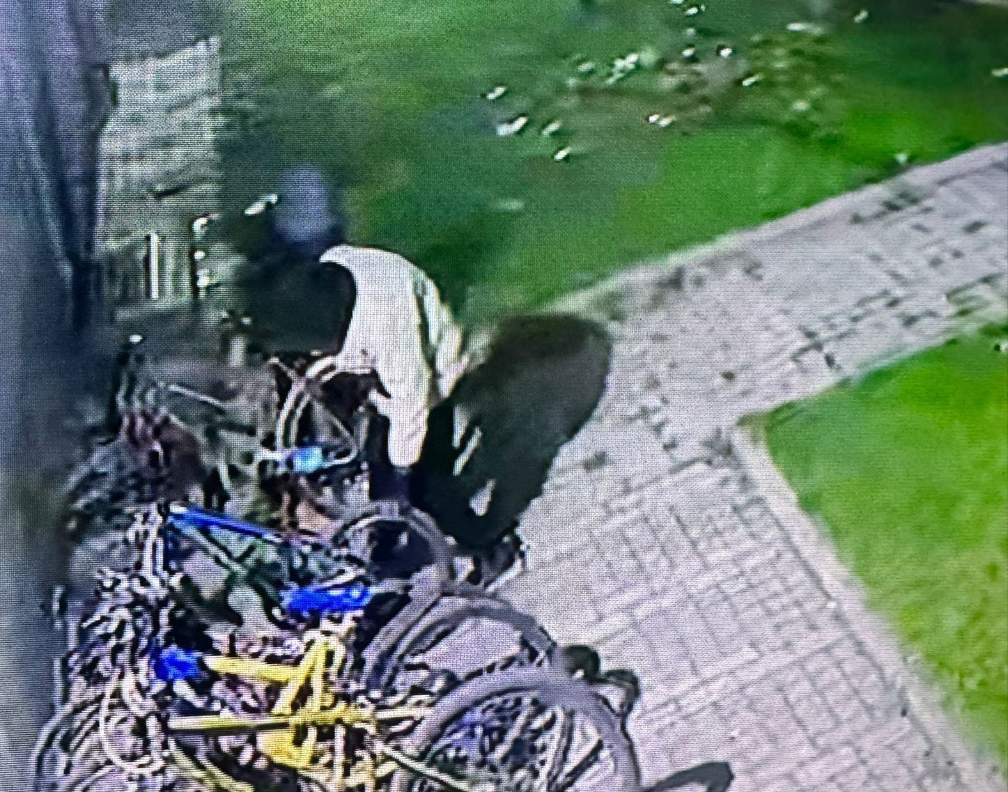 Bisikleti 60 saniyede çalan hırsız kameralara yansıdı