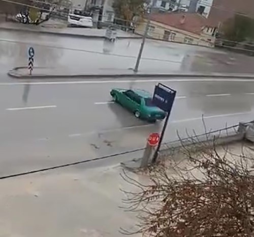 Drift atan sürücüye ceza