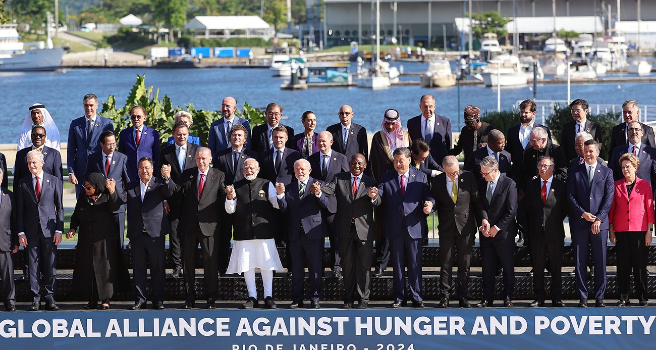 Cumhurbaşkanı Erdoğan, G20 lideriyle aile fotoğrafı çekildi