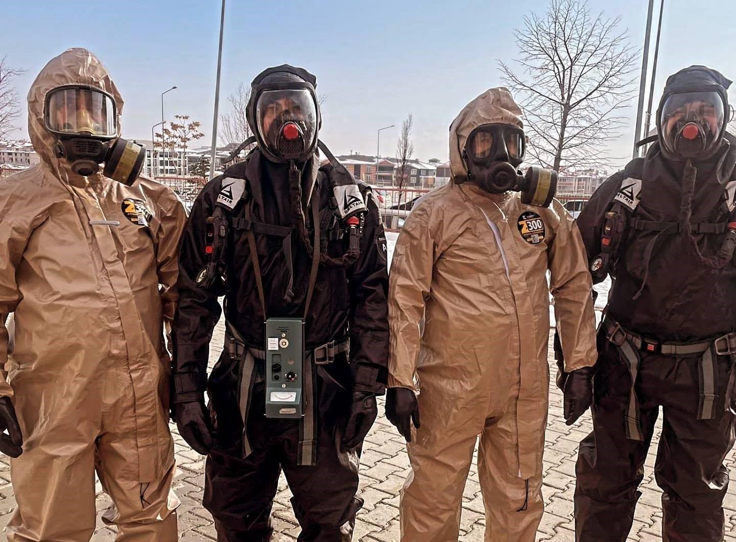 Hastanede KBRN tatbikatı