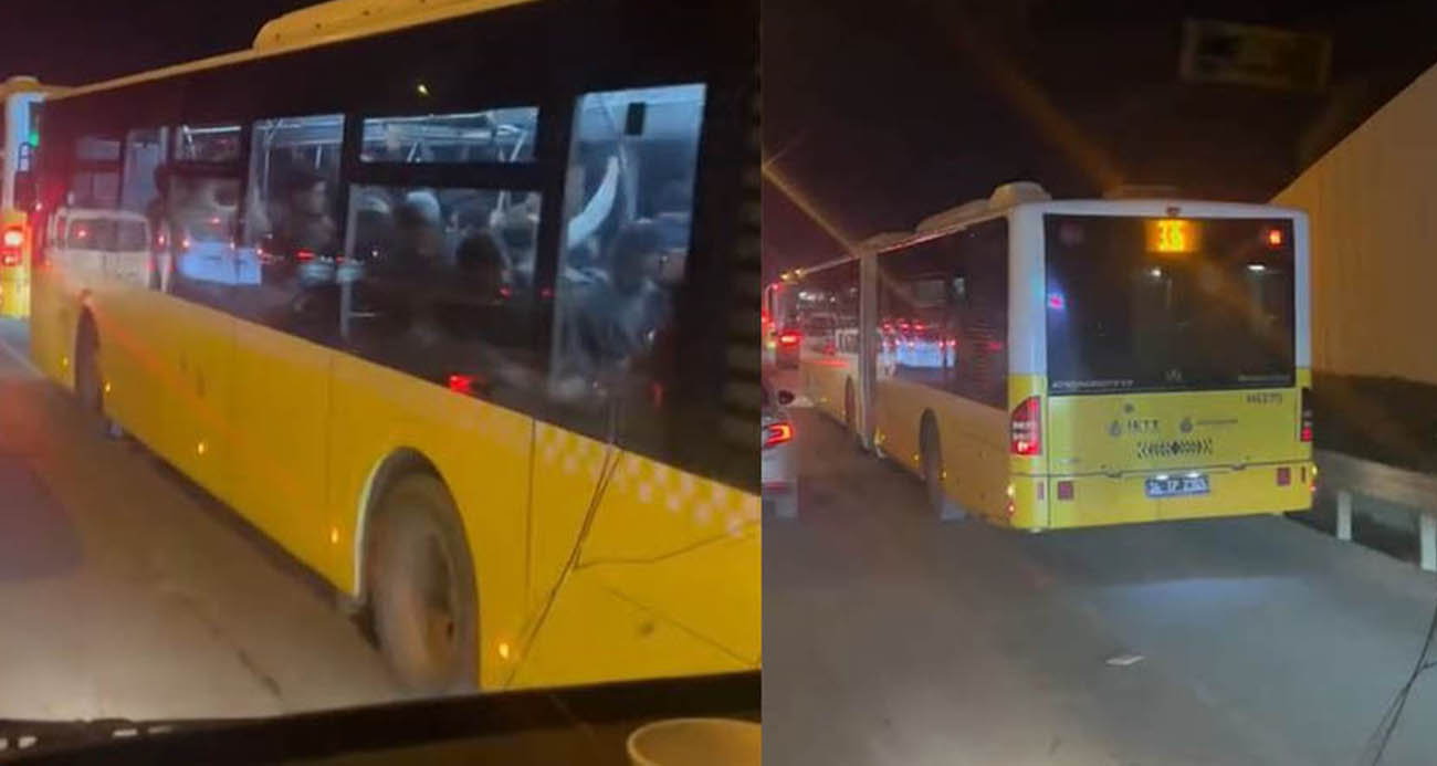 İETT otobüsleri kural tanımadı