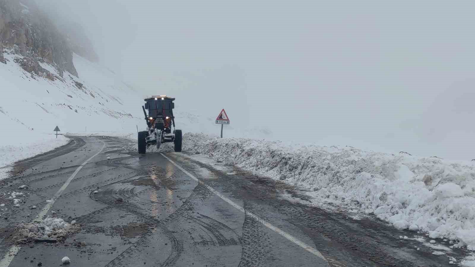 Van’ın Bahçesaray ilçesinde kar çilesi başladı