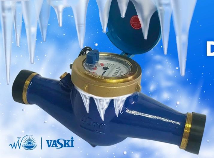 VASKİ uyardı: “Sayaçlarınızı donma riskine karşı koruyun”
