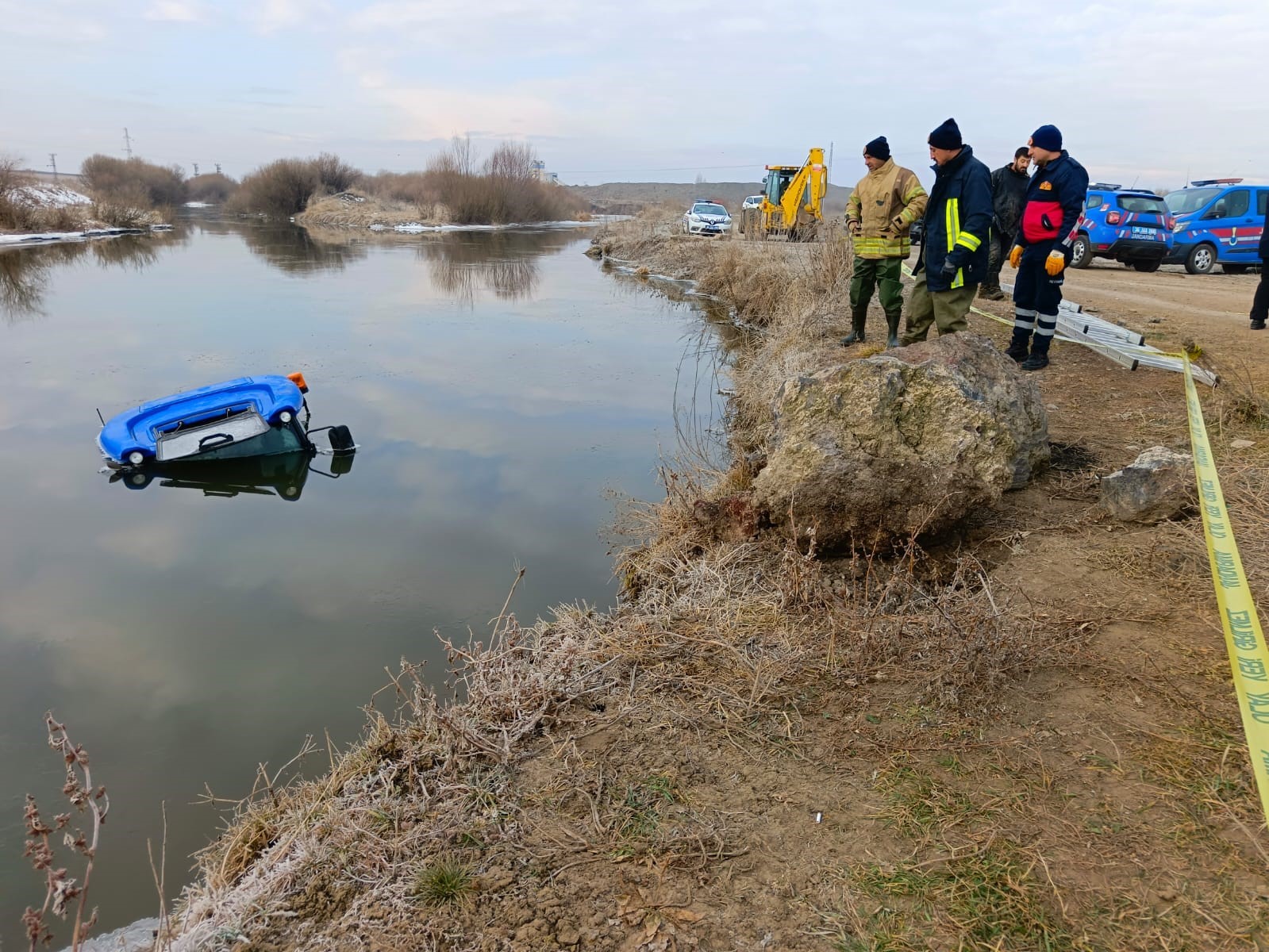 Kars çayında feci kaza: 1 ölü