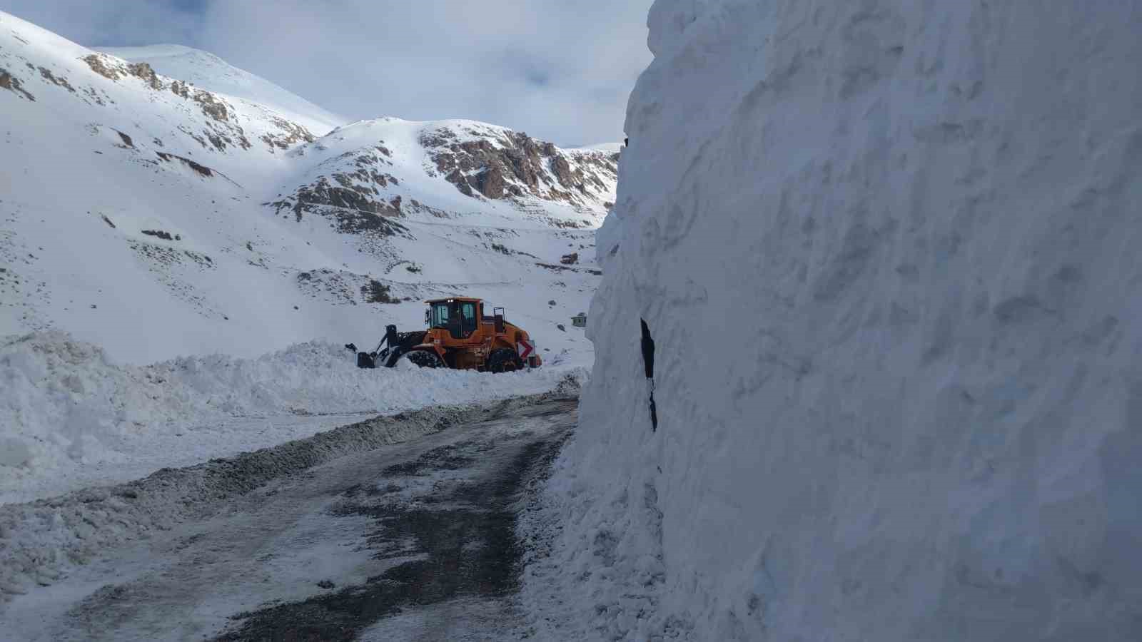 Van-Bahçesaray yolu çığdan temizleniyor