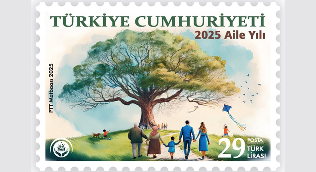 “2025 Aile Yılı” konulu anma pulu ve ilk gün zarfı tedavüle sunuldu