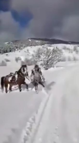 Kar üzerinde eğlence kötü bitti