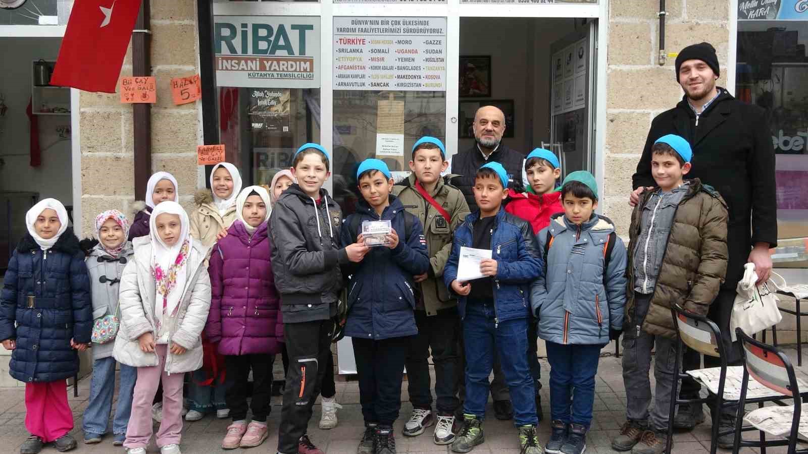 Kur’an kursu öğrencilerinden Gazze’ye destek