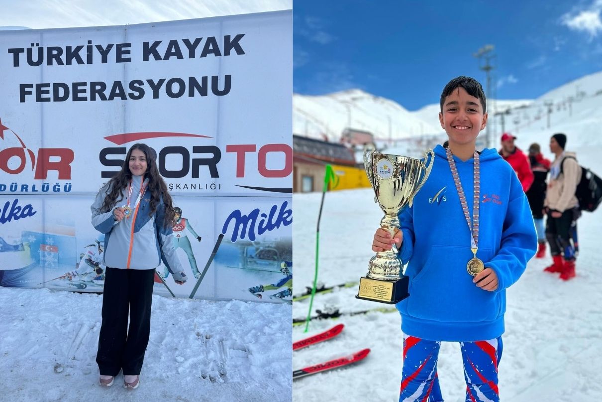 Vanlı sporcular Türkiye Kayak Şampiyonasına damga vurdu