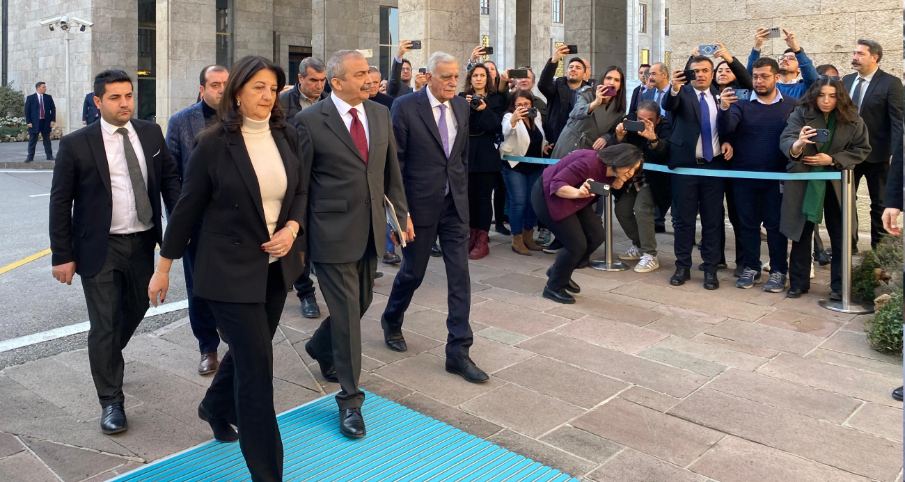 DEM Parti heyeti TBMM Başkanı Numan Kurtulmuş ile görüştü