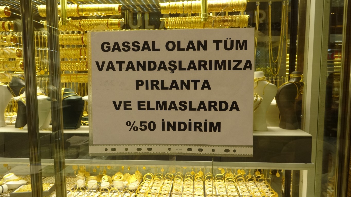 Kuyumcudan gassallara özel kampanya
