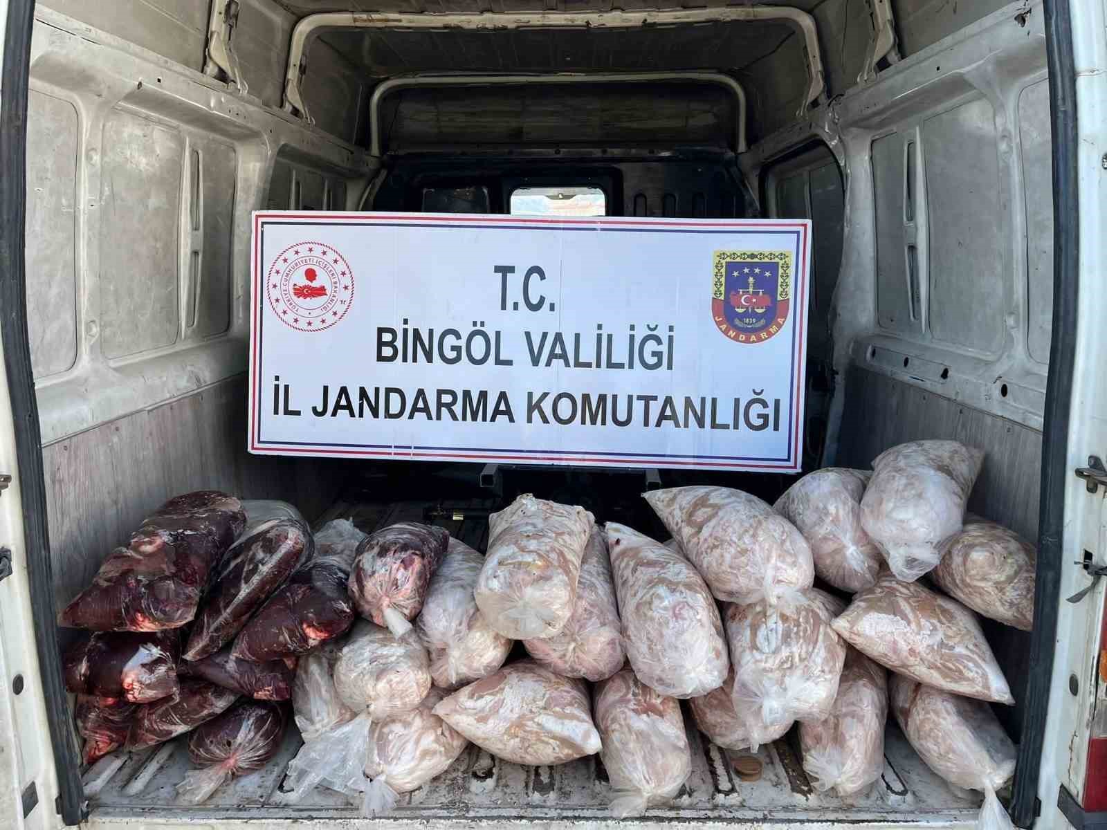 Gıda ve hijyen kurallarına aykırı şekilde taşınan 200 kilo sakatat ele geçirildi