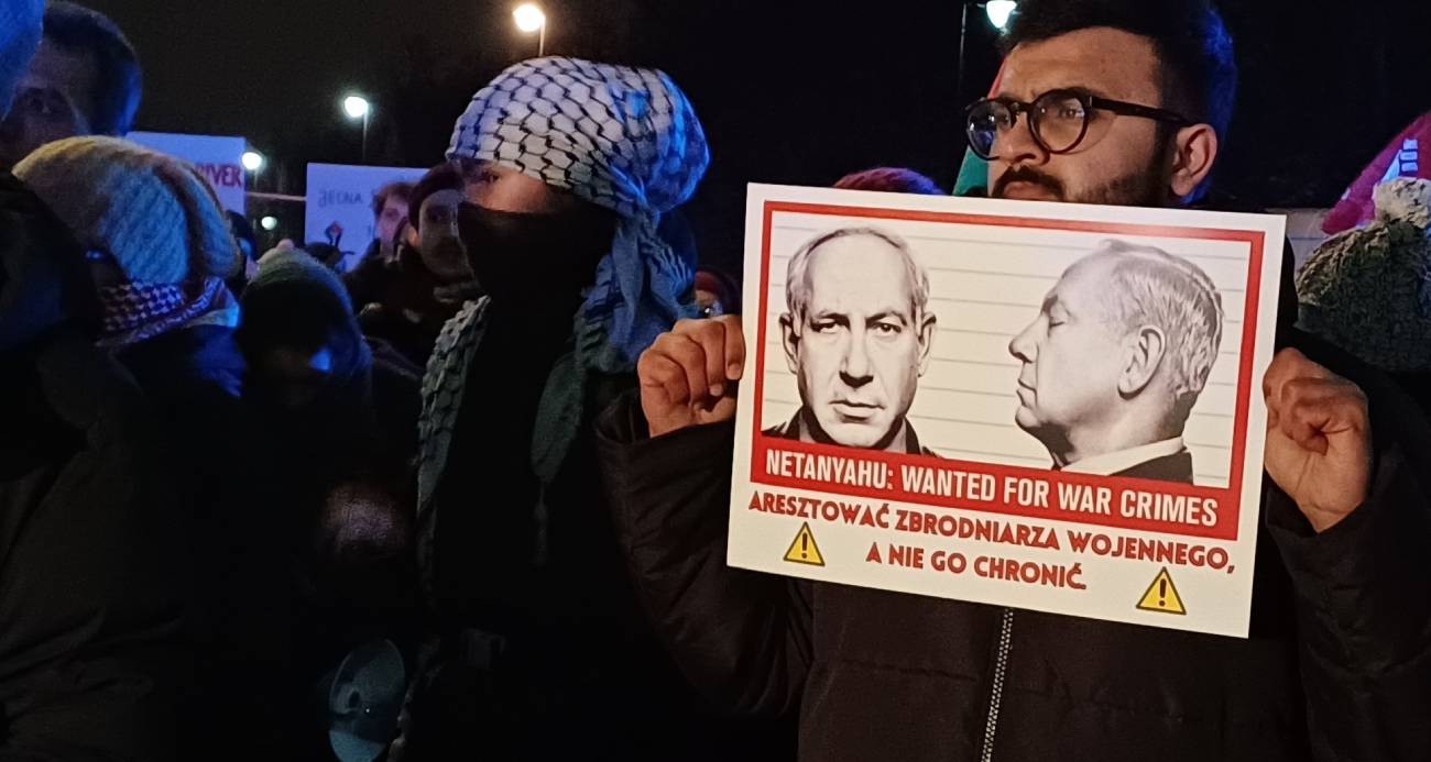 Polonya’da Netanyahu protestosu: “Netanyahu’yu tutuklayın”