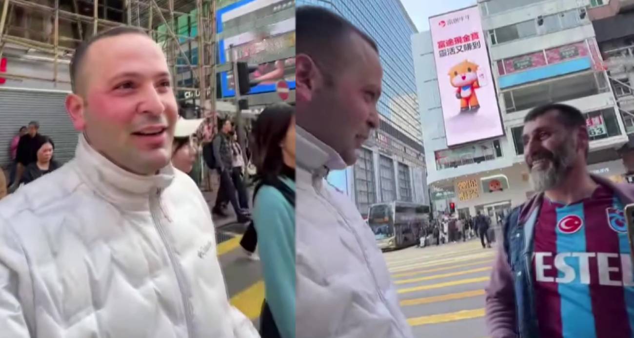 Hong Kong’da iki Trabzonlunun karşılaştığı anlar gündem oldu