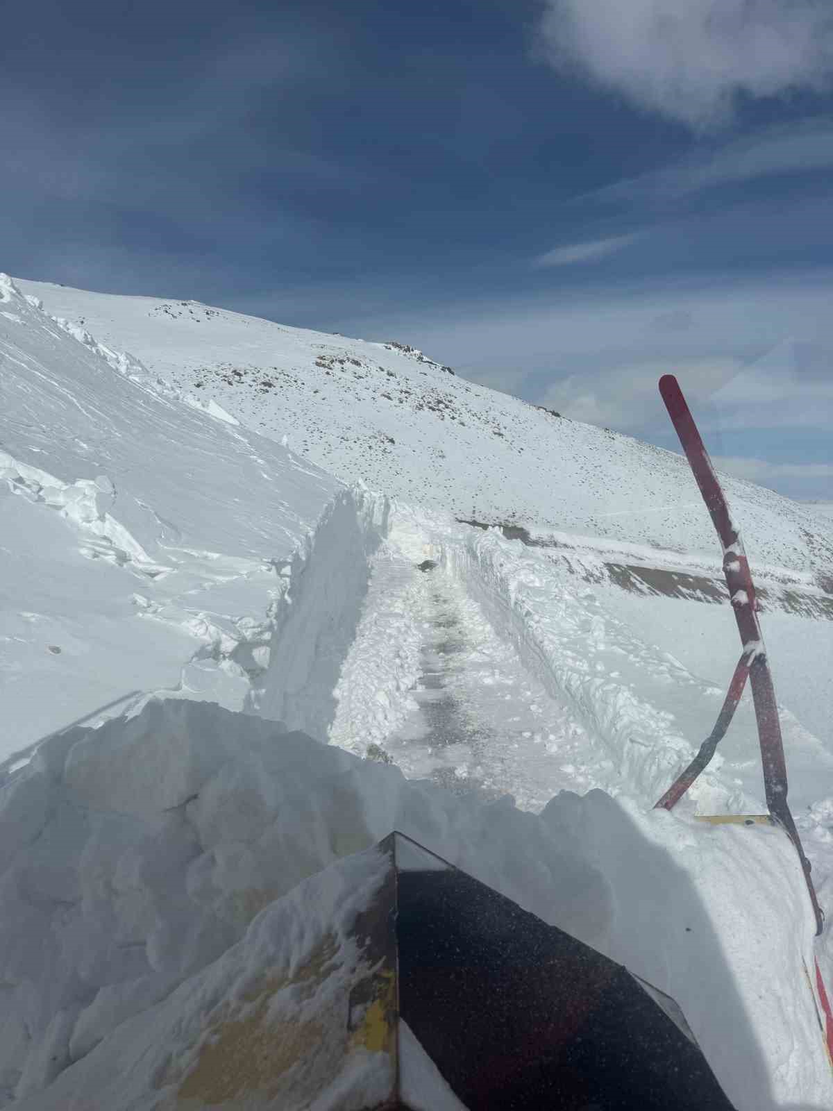 Van’da iş makinesinin üzerine çığ düştü