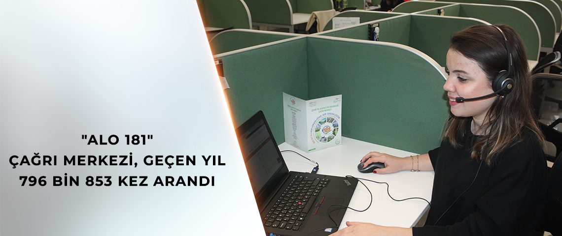 “Alo 181” Çağrı Merkezi, geçen yıl 796 bin 853 kez arandı