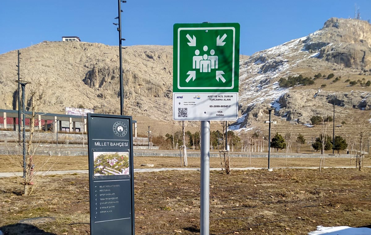 Van’da acil toplanma alanlarını güncelledi