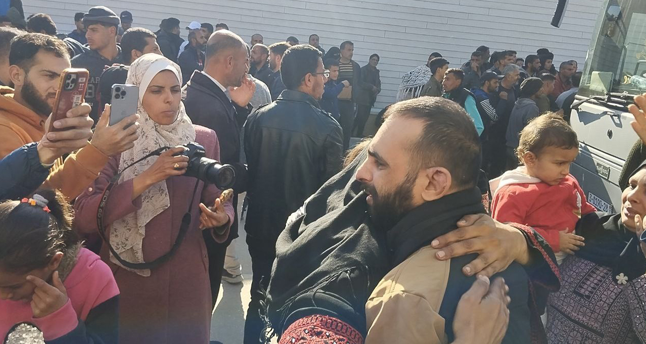 İsrail’in serbest bıraktığı 333 Filistinli Gazze’de