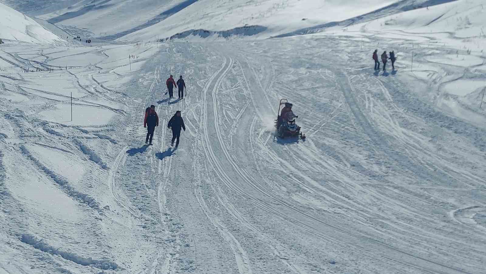 Palandöken’de çığ