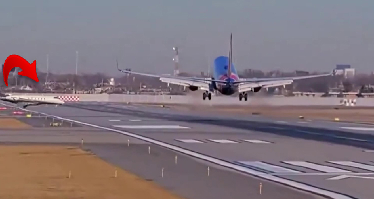 ABD’de yolcu uçağı piste izinsiz giren özel jete çarpmaktan kıl payı kurtuldu